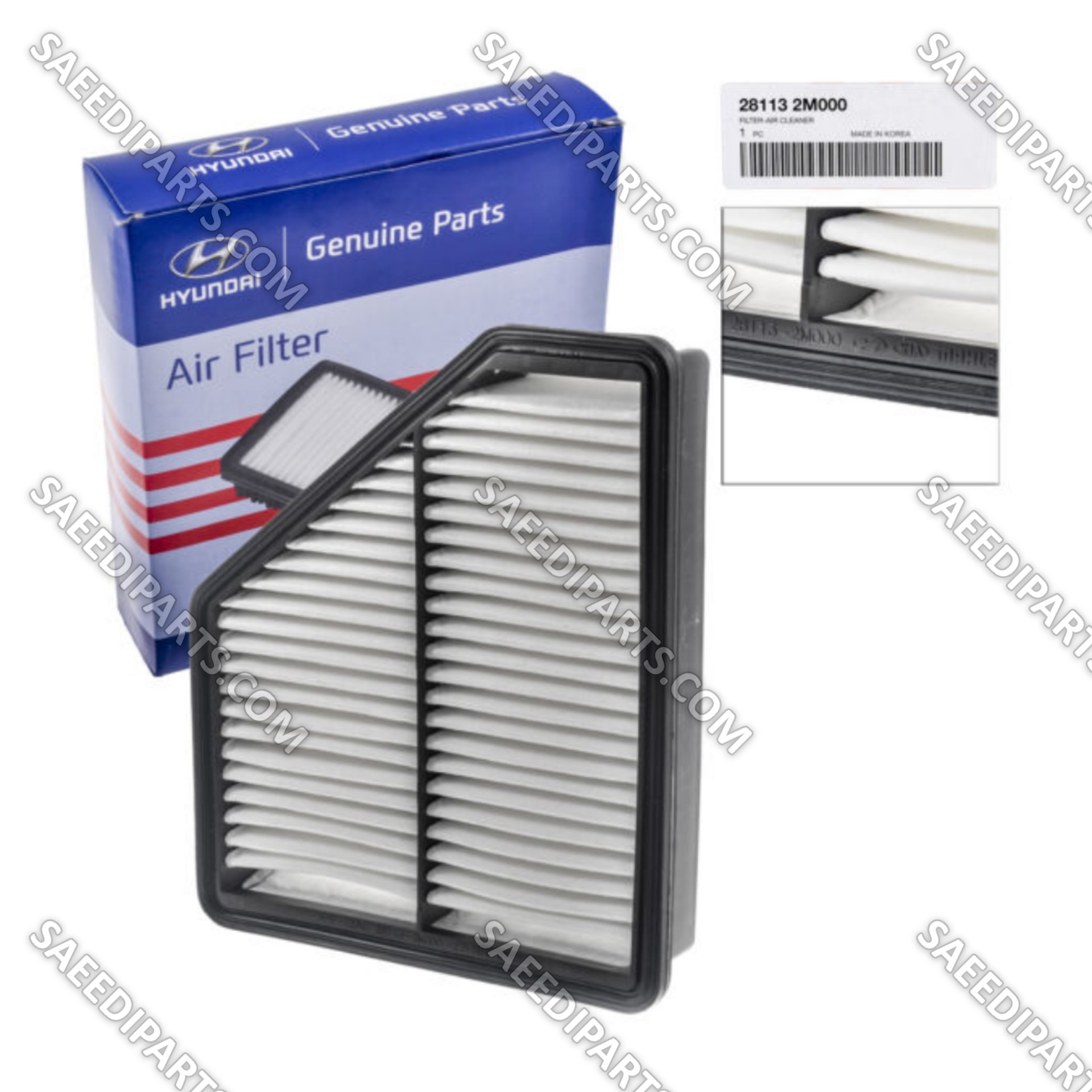 فیلتر هوا جنیون پارت با شماره فنی 281132M000