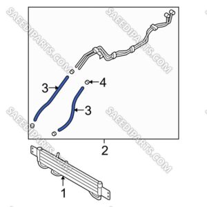 شلنگ خروجی خنک کن روغن سورنتو BL با شماره فنی 254213E940