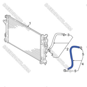 شلنگ خروجی خنک کن روغن هیوندا النترا AD با شماره فنی 25420F2000